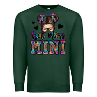 Sports Green mess mini messy bun Premium Sweatshirt - Zillion Design Studio