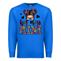 True Royal mess mini messy bun Premium Sweatshirt - Zillion Design Studio
