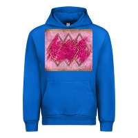 Cobalt pink glitter Urban Hoodie - JahusDesignShop