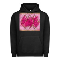 Pigment Black pink glitter Urban Hoodie - JahusDesignShop