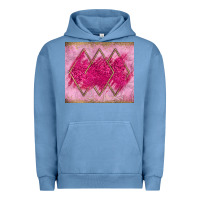 Pigment Pebble Blue pink glitter Urban Hoodie - JahusDesignShop