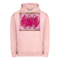 Pigment Salmon pink glitter Urban Hoodie - JahusDesignShop