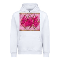 White pink glitter Urban Hoodie - JahusDesignShop