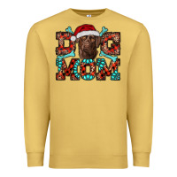 Antique Gold Christmas Labrador Dog Mom Premium Sweatshirt - RanaPortraitStore