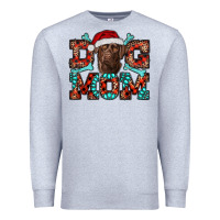 Heather Grey Christmas Labrador Dog Mom Premium Sweatshirt - RanaPortraitStore