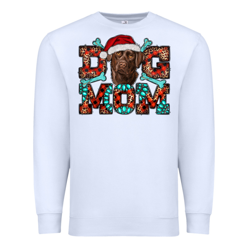 Christmas Labrador Dog Mom Premium Sweatshirt by RanaPortraitStore | Teevron