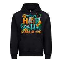 Black making hair beautiful is kinda my thing Urban Hoodie - AdoDesignShop