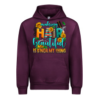 Mauve Wine making hair beautiful is kinda my thing Urban Hoodie - AdoDesignShop