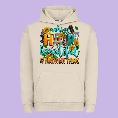Making Hair Beautiful Is Kinda My Thing Urban Hoodie Designed By Adodesignshop
