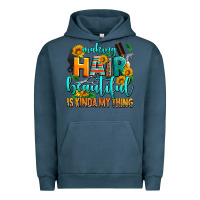 Pigment Midnight Navy making hair beautiful is kinda my thing Urban Hoodie - AdoDesignShop