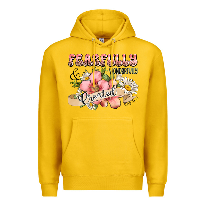 Fearfully And Wonderfully Created Premium Hoodie by JahusDesignShop | Teevron