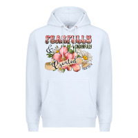 White fearfully and wonderfully created Premium Hoodie - JahusDesignShop