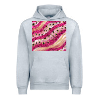 Heather Grey pink glitter Urban Hoodie - JahusDesignShop