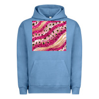 Pigment Pebble Blue pink glitter Urban Hoodie - JahusDesignShop