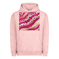 Pigment Salmon pink glitter Urban Hoodie - JahusDesignShop