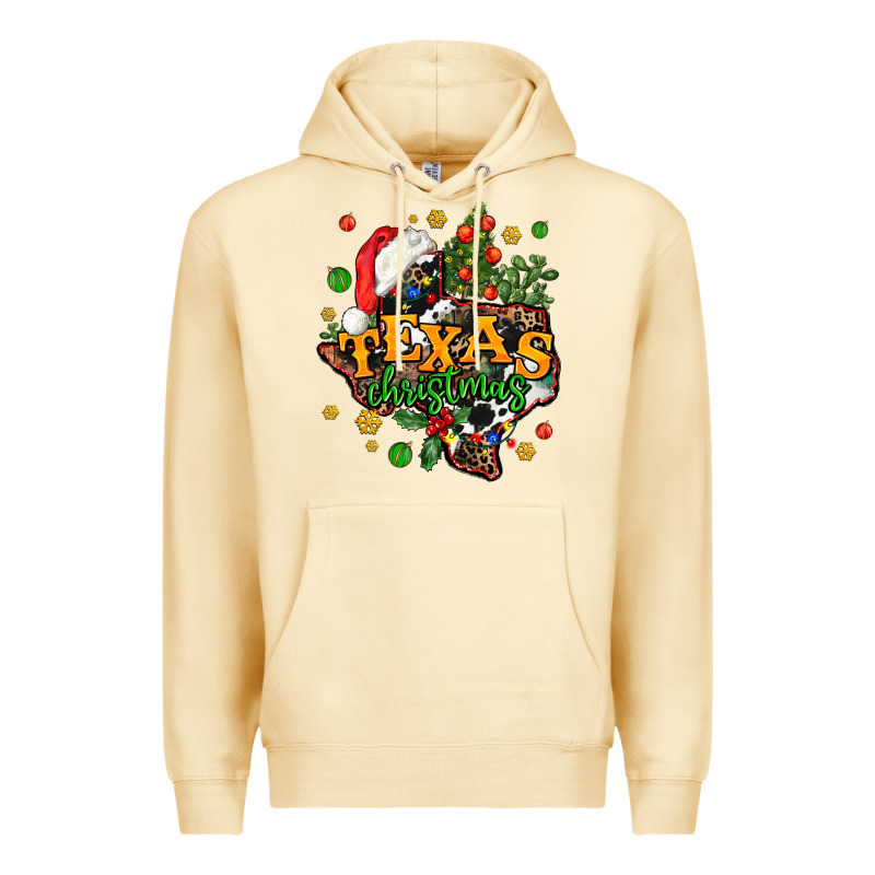 Texas Christmas Premium Hoodie by AdoDesignShop | Teevron