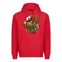 Red texas christmas Premium Hoodie - AdoDesignShop
