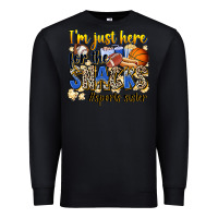 Black im just here for the snacks sports sister Premium Sweatshirt - Zillion Design Studio