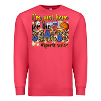 Cardinal im just here for the snacks sports sister Premium Sweatshirt - Zillion Design Studio