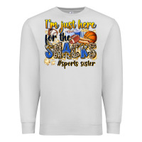 Dove Grey im just here for the snacks sports sister Premium Sweatshirt - Zillion Design Studio