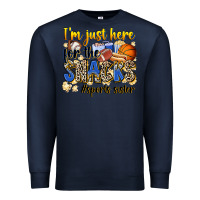 Navy im just here for the snacks sports sister Premium Sweatshirt - Zillion Design Studio