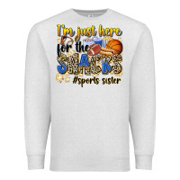 Oatmeal Heather im just here for the snacks sports sister Premium Sweatshirt - Zillion Design Studio