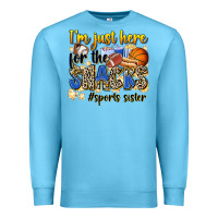 Ocean Blue im just here for the snacks sports sister Premium Sweatshirt - Zillion Design Studio