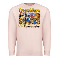 Pale Pink im just here for the snacks sports sister Premium Sweatshirt - Zillion Design Studio