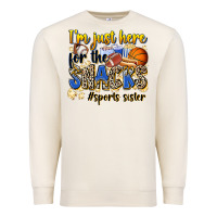 Sandshell im just here for the snacks sports sister Premium Sweatshirt - Zillion Design Studio