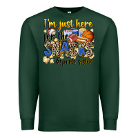 Sports Green im just here for the snacks sports sister Premium Sweatshirt - Zillion Design Studio