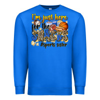 True Royal im just here for the snacks sports sister Premium Sweatshirt - Zillion Design Studio