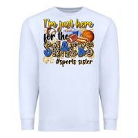 White im just here for the snacks sports sister Premium Sweatshirt - Zillion Design Studio