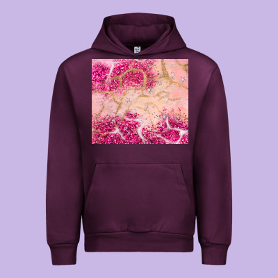 Pink Glitter Urban Hoodie Designed By Jahusdesignshop
