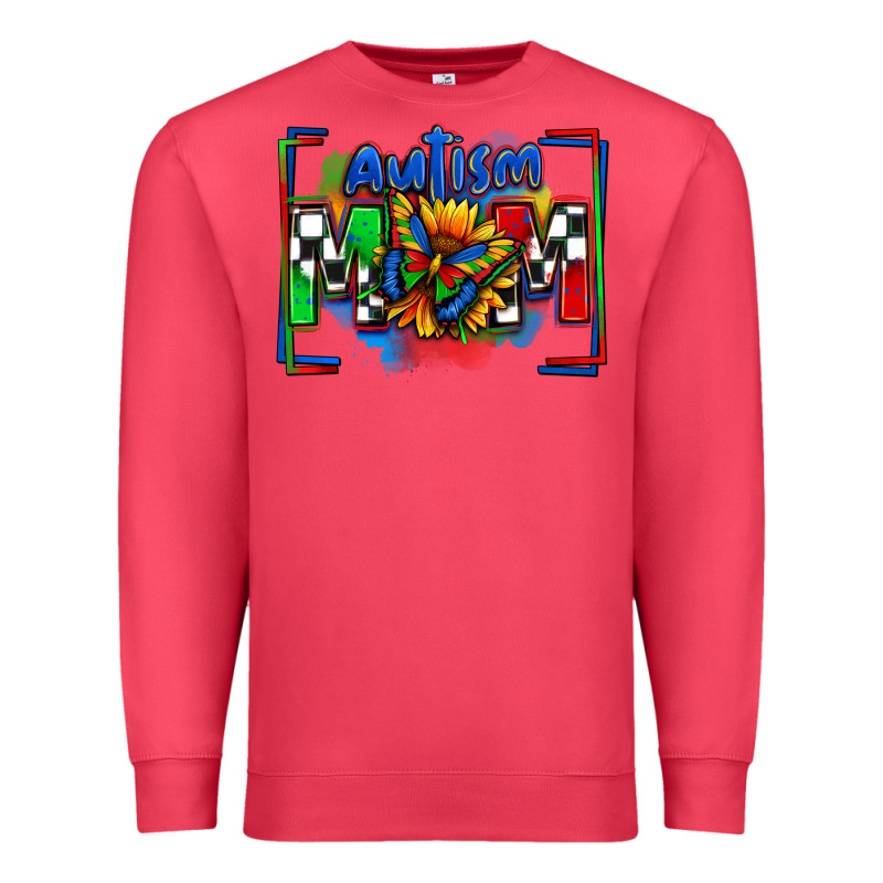 Autism Mom Checkered Flag Premium Sweatshirt by Zillion Design Studio | Teevron