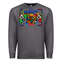 Charcoal Heather autism mom checkered flag Premium Sweatshirt - Zillion Design Studio