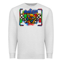 Oatmeal Heather autism mom checkered flag Premium Sweatshirt - Zillion Design Studio
