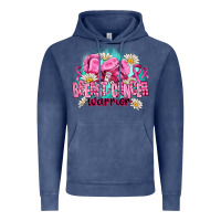 Vintage Denim breast cancer warrior Vintage Hoodie - AdoDesignShop