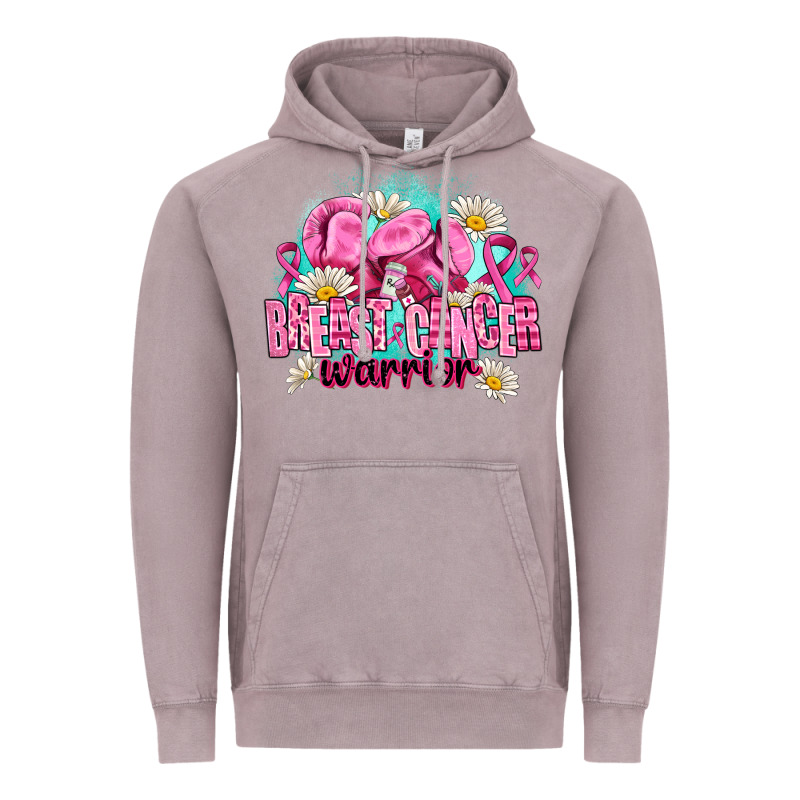 Breast Cancer Warrior Vintage Hoodie by AdoDesignShop | Teevron