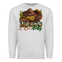 Dove Grey rodeo baby western Premium Sweatshirt - texasbilliewilder