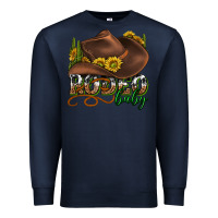 Navy rodeo baby western Premium Sweatshirt - texasbilliewilder
