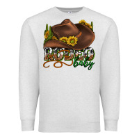 Oatmeal Heather rodeo baby western Premium Sweatshirt - texasbilliewilder