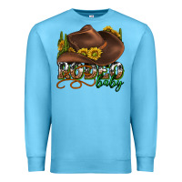 Ocean Blue rodeo baby western Premium Sweatshirt - texasbilliewilder