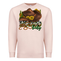 Pale Pink rodeo baby western Premium Sweatshirt - texasbilliewilder