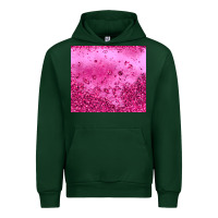 Forest Green pink glitter Urban Hoodie - JahusDesignShop
