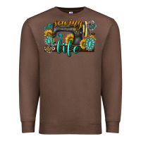 Chestnut sewing life western Premium Sweatshirt - texasbilliewilder