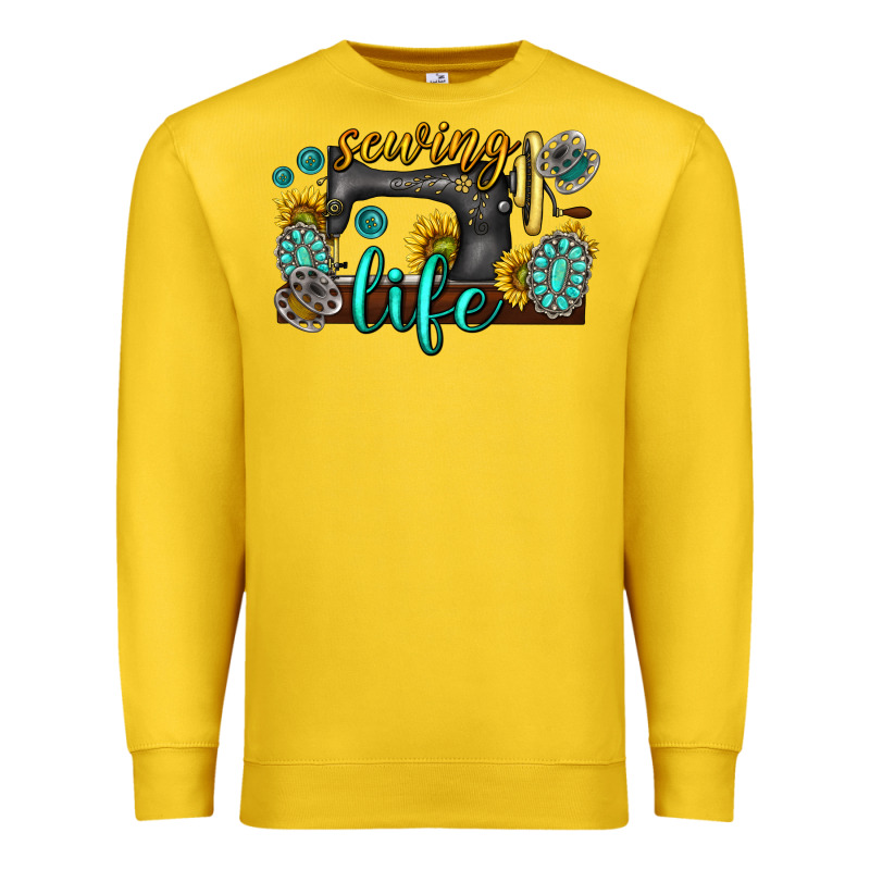Sewing Life Western Premium Sweatshirt by texasbilliewilder | Teevron