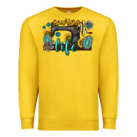 Lemon sewing life western Premium Sweatshirt - texasbilliewilder
