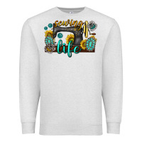 Oatmeal Heather sewing life western Premium Sweatshirt - texasbilliewilder