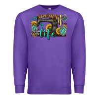 Purple sewing life western Premium Sweatshirt - texasbilliewilder