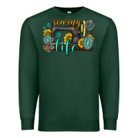 Sports Green sewing life western Premium Sweatshirt - texasbilliewilder